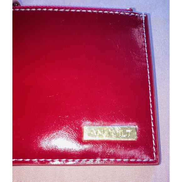 ANDOILT Womens Genuine Leather Cowhide RED Wallet RFID Blocking Bifold Design - Picture 7 of 14